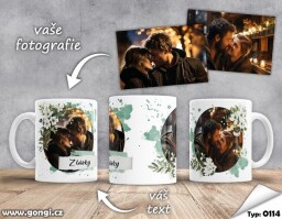 Hrnek 330 ml - 0114 -  Fotografie v okrasném kruhu
